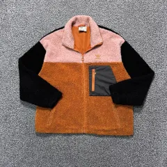 アディダス シグネチャーロゴ バイカラー COLOR ツーウェイ シェルパ フリース :)