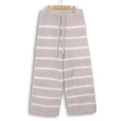 gelato pique ジェラートピケ 通年★ ボーダー ルームウェア パジャマ ワイド イージー パンツ Sz.F レディース