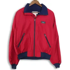 L.L.Bean エルエルビーン 秋冬 裏起毛★ ジップ ブルゾン ジャケット Sz.F レディース 赤