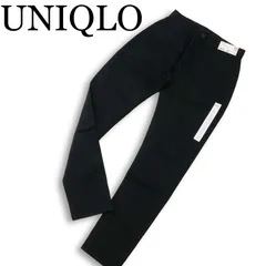 【新品 23SS】 UNIQLO ユニクロ ウルトラ ストレッチ★ スキニー カラー デニム パンツ ジーンズ Sz.S メンズ 黒 未使用