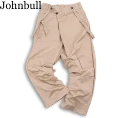 Johnbull ジョンブル AP460  サスペンダー★ ストレッチ ワイド ワーク パンツ Sz.M メンズ 日本製