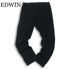 EDWIN エドウィン EDB101 デニスラ★ ストレッチ デニム スラックス パンツ ジーンズ Sz.M メンズ 黒