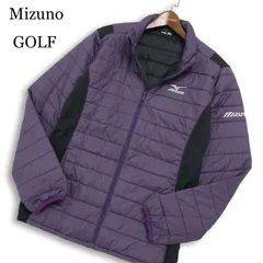 Mizuno GOLF ミズノ ゴルフ 秋冬★ ブレスサーモ 中綿 ストライプ ジャケット ブルゾン Sz.XL メンズ 大きいサイズ