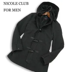 NICOLE CLUB FOR MEN ニコルクラブ フォーメン 秋冬★  THERMOLITE サーモライト 中綿 ダッフル コート Sz.48 メンズ グレー