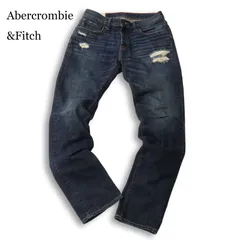 Abercrombie&Fitch アバクロンビー＆フィッチ ダメージ加工★ スキニー デニム パンツ ジーンズ Sz.31　メンズ