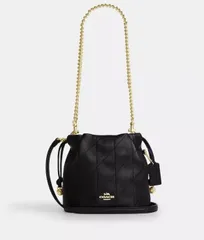 コーチ　フェイ　  ミニ    ドローストリング バッグ・キルティング