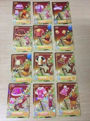 ディズニー マジックキャッスル プーさん・ピグレット・ティガー コーデ4種 12枚セット まとめ売り　bp214 so3