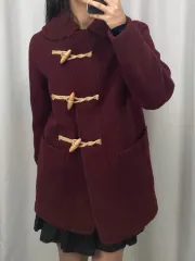 グローバーオール バーガンディ WHO フード モンティ ダッフルコート