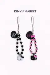 ハローキティ ハート ビーズ 携帯 ストラップ キーホルダー