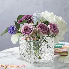 花瓶 おしゃれ ガラス タイプ1 フラワーベース お花 飾る ガラスの置物 アンティーク風 雑貨 ガラス インテリア リビング シンプル