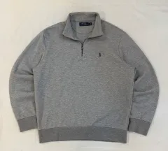 ポロラルフローレン ハーフジップ スウェットシャツ トレーナー グレー