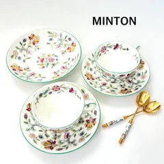 ★MINTON   ミントン　ハドンホール　カップ＆ソーサー＆ティースプーン＆ボウル　SET　送料込み　6462058