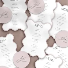 席札 メニュー表 2点セット 結婚式