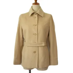 ロペ ROPE コート ジャケット ステッチ アンゴラ ウール 9 ベージュ