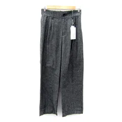 クラシカルエルフ Classical Elf スラックスパンツ ワイトパンツ ロング丈 ハイウエスト L グレー /SY13