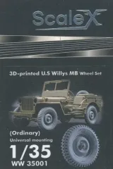 【新品】プラモデル 1/35 米陸軍 1/4トン ユーティリティ トラック ホイールセット (5個入) (汎用) ディティールアップパーツ [SCXWW35001]のサムネイル