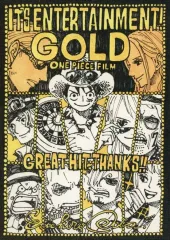 【中古】キャラカード 集合 豪華キャスト15名サイン入り 尾田栄一郎描き下ろしイラストカード 「ワンピース FILM GOLD」 来場者特典