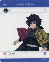 【中古】キャラカード 冨岡義勇 「鬼滅の刃 全集中展 刀鍛冶の里編・柱稽古編 SNS風クリアカード B」
