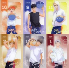 【中古】キャラカード 全6種セット 「ハイキュー!! トレーディングクリアカード ビーチボールver.」