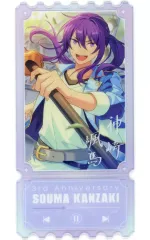 【中古】キャラカード [単品] 神崎颯馬 チケット風アクリルカード 「あんさんぶるスターズ!!」 中国版・韓国版3周年記念 課金返礼品