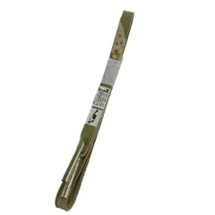 【美品】 帯締め 優品 幾何学 金糸 抹茶色 正絹 和装小物  【中古】