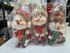 新品スノーマンぬいぐるみ3個 まとめ