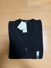 UNIQLO メリノウール カーディガン ブラック (新品)