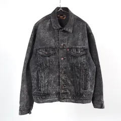 88's Levi's 70507-0253 Black Acid Wash Denim Jacket M USA製 リーバイス アシッドウォッシュ ブラック デニムジャケット