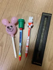 ディズニー ミッキー / ユニバーサル スーパーマリオ / ミッフィー / ハリーポッター 杖 ボールペン 4本セット