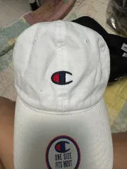 チャンピオン 白 ベースボールキャップ 帽子 ONE SIZE