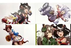 【中古】キャラカード 集合 ビジュアルカードセット(4枚組) 「Blu-ray ウマ娘 プリティーダービー ウマ箱3 第1コーナー トレーナーズBOX」 封入特典