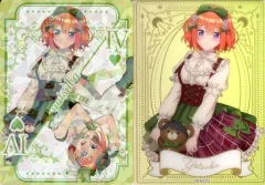 【中古】キャラカード 中野四葉(トランプ) ホログラム＆クリアカードセット 「ひこくじ 五等分の花嫁* ～どっちの私が好き?～」 J賞