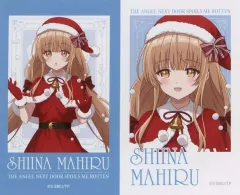 【中古】キャラカード 椎名真昼(冬) ミニフォト風ブロマイド2枚セット 「DMMスクラッチ! TVアニメ お隣の天使様にいつの間にか駄目人間にされていた件 春夏秋冬 スクラッチ」 D-4賞