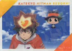 【中古】キャラカード リボーン＆沢田綱吉(ホログラム/場面写イラスト/空) 「家庭教師ヒットマンREBORN! Picharm トレーディングクリアカード(朝支度)」