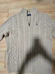 ポロ ハーフジップ ニット 出品