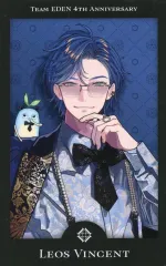 【中古】キャラカード レオス・ヴィンセント(枠ブラック) 「バーチャルYouTuber にじさんじ エデン組 4th Anniversary ランダムチェキ風カード」