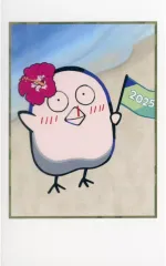 【中古】キャラカード おぼ(Crazy Raccoon)/ステージ ランダムチェキ風カード(チームだるまいずごっど＆Cpt＆わいわい)/ホロ 「CR FES 2025」