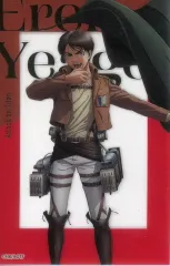 【中古】キャラカード エレン・イェーガー(等身) 「進撃の巨人 描き下ろしトレーディングクリアカード」