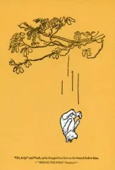 【中古】ポストカード(キャラクター) 木から落ちる 活版ポストカード 「クマのプーさん展」