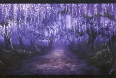 【中古】ポストカード 藤の花 美術ポストカード 「C98 鬼滅の刃 アニメーション原画集(第十四話～第二十六話)」 会場限定特典