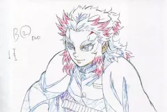 【中古】ポストカード 煉獄杏寿郎(座り) 展示原画ポストカード 「鬼滅の刃 キャラクター絵巻カフェ in ufotable Cafe 第五期」