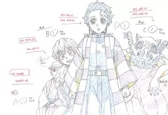 【中古】ポストカード [単品] 竈門炭治郎＆我妻善逸＆嘴平伊之助 原画ポストカード 「劇場版 鬼滅の刃 無限列車編 原画ポストカードセットA」 劇場グッズ