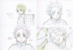 【中古】ポストカード 竈門炭治郎 展示原画ポストカード4枚セット 「劇場版 鬼滅の刃 無限列車編×ufotable Cafe 第一期」