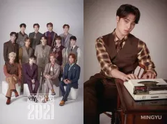 【中古】ポストカード ミンギュ ポストカード2枚セット 「SEVENTEEN museum 2021」