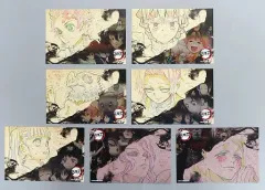 【中古】ポストカード 柱合会議・蝶屋敷編B 過去ランチョンマット柄ポストカード7枚セット 「鬼滅の刃×ufotable Cafe 竈門炭治郎 立志編 特別編集版放送記念コラボレーションカフェ」