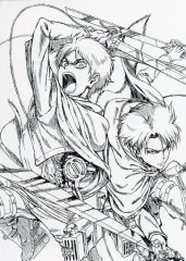 【中古】ポストカード エレン＆リヴァイ ポストカード 「進撃の巨人 原画集 第5巻」 アニメイト購入特典