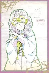 【中古】ポストカード 甘露寺蜜璃(縦/笑顔) 原画ポストカード 「テレビアニメ 鬼滅の刃 無限列車編×ufotable DINING」 お楽しみくじ Wチャンス賞おすそわけ景品