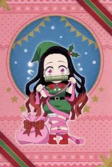 【中古】ポストカード 竈門禰豆子 クリスマスポストカードA 「鬼滅の刃×ufotable Cafe/マチ★アソビCAFE クリスマスイベント2022」 限定メニュー注文特典