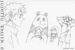 【中古】ポストカード 乙骨憂太・禪院真希・狗巻棘・パンダ・五条悟 ポストカード 「アニメーション 呪術廻戦展 劇場版 呪術廻戦 0編」 大阪会場限定