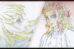 【中古】ポストカード 時透無一郎＆煉獄杏寿郎 ポストカード 「劇場版 鬼滅の刃 無限列車編 上映四周年記念 炎柱・煉獄杏寿郎カフェ×ufotable Cafe×マチ★アソビCAFE×ufotable DINING×ufotable CINEMA」 お楽しみくじ